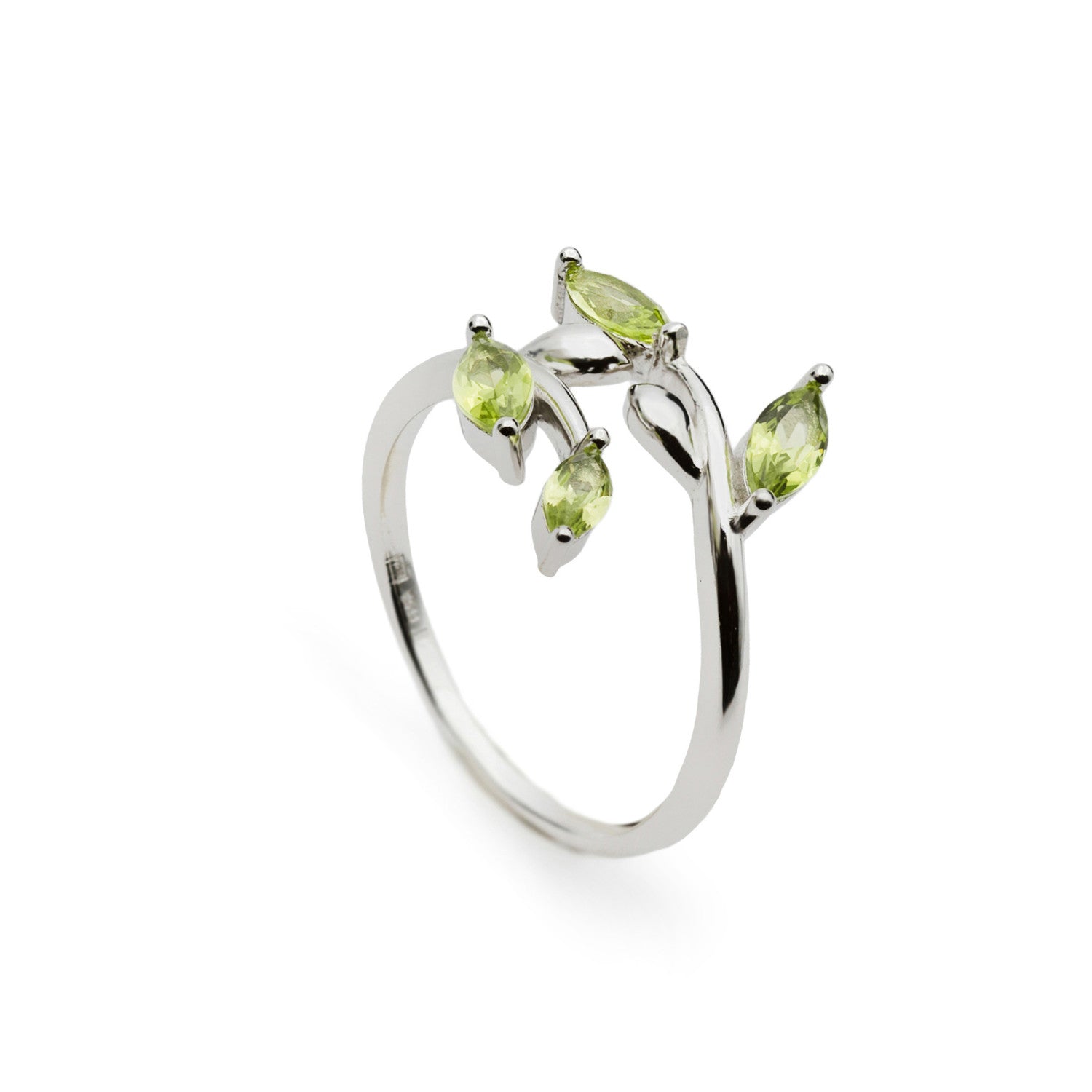 Anillos con piedras diseño garden tono verde-LINEARGENT