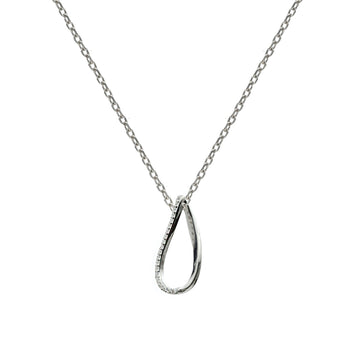 Collar de plata diseño minimal con circonitas