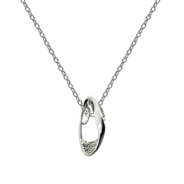 Collar de plata estructura rígida con circonitas