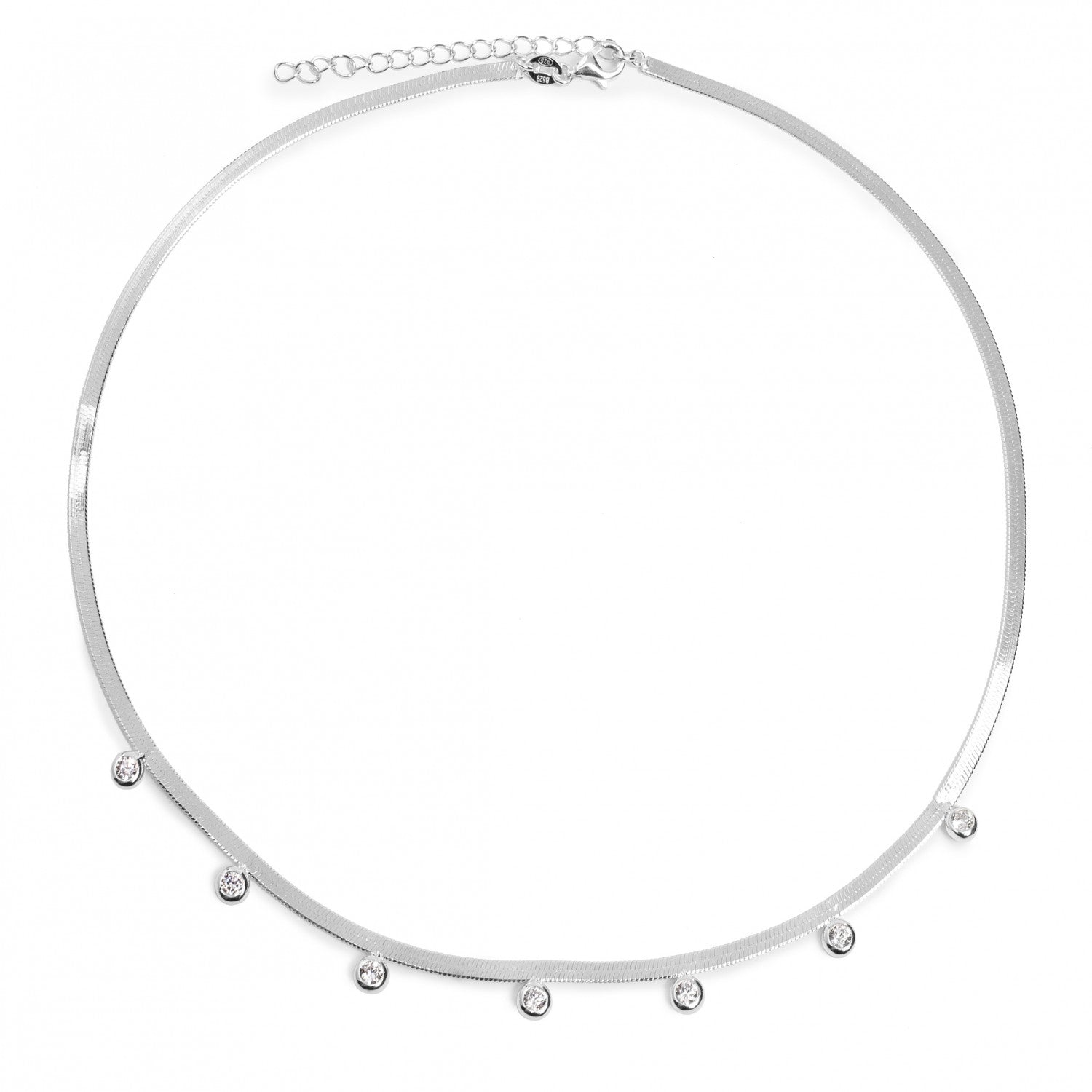 Collares con colgantes plata diseño snake-LINEARGENT