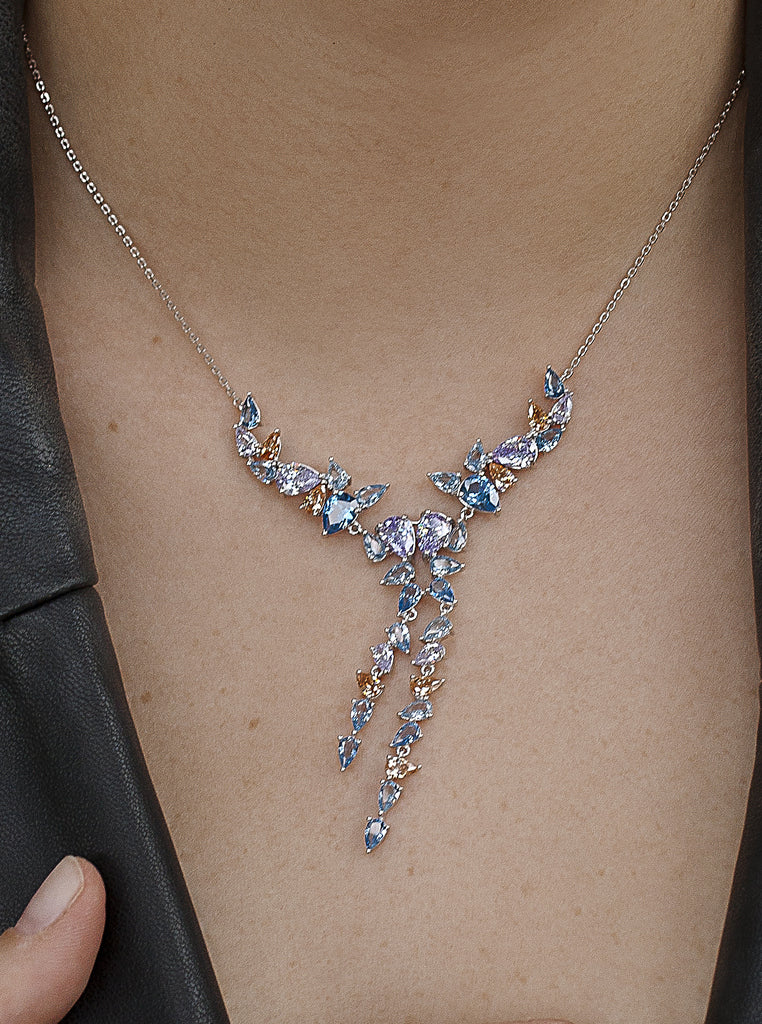 Collares con piedras de diseño sofisticado y elegante-LINEARGENT