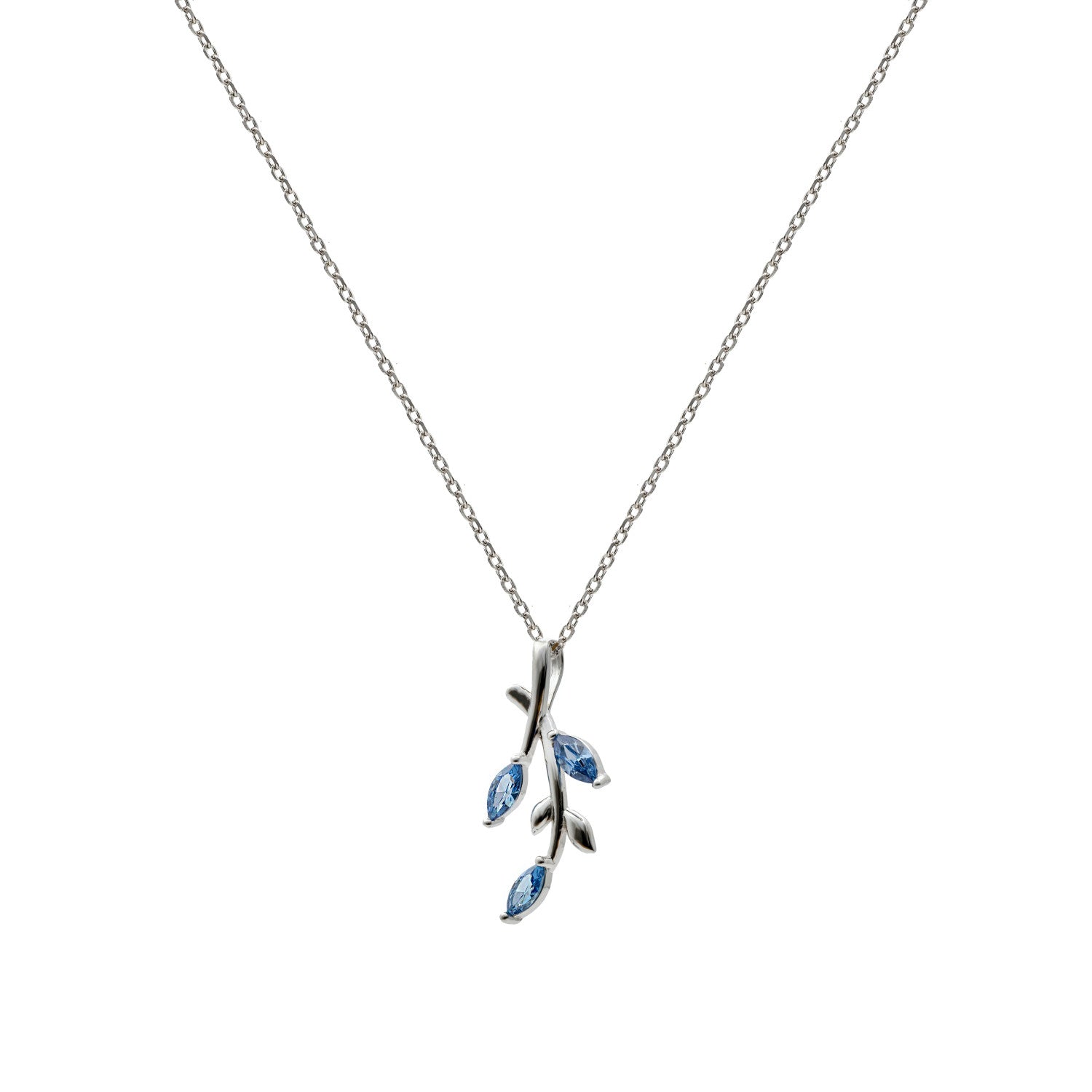 Collares con piedras diseño garden tono azul-LINEARGENT