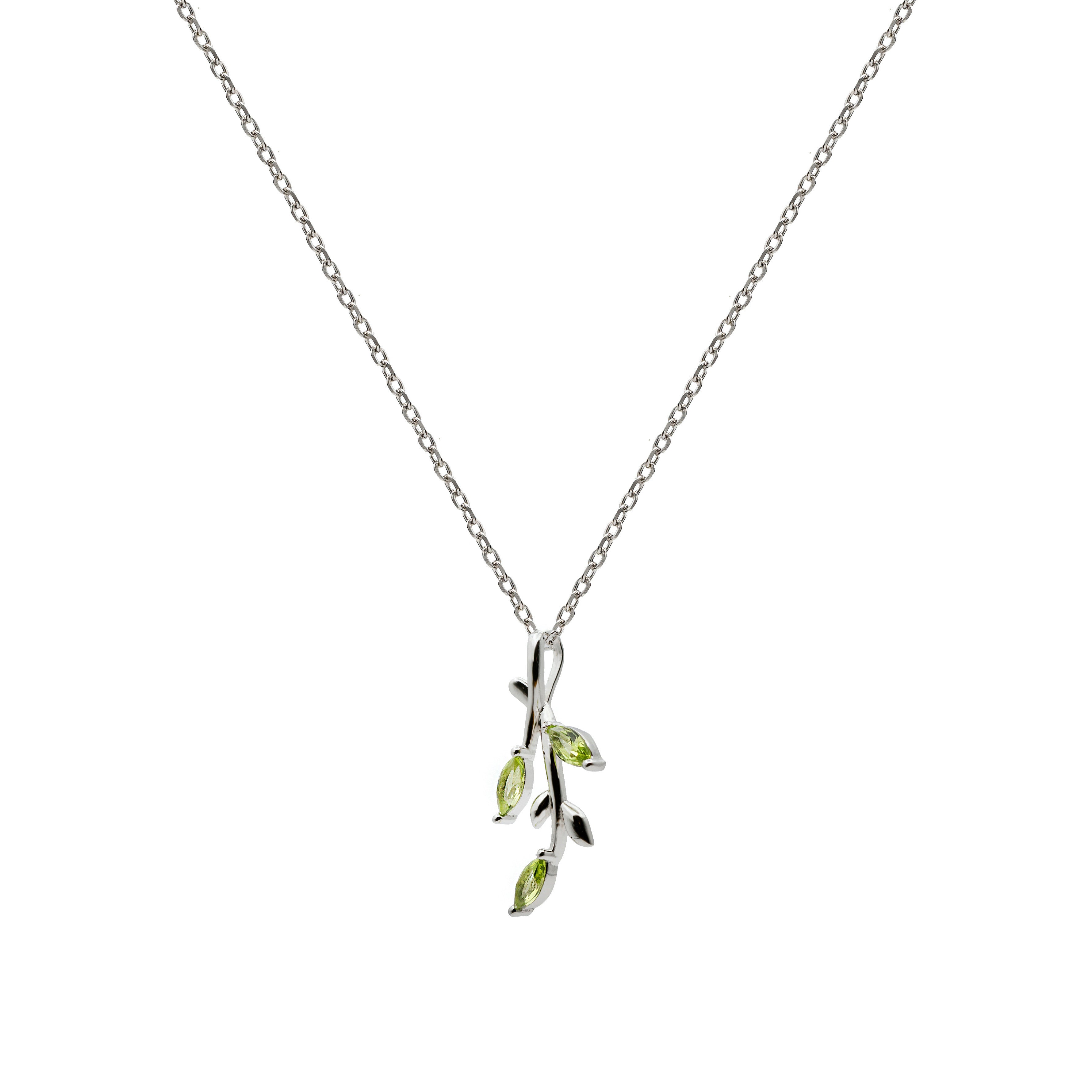 Collares con piedras diseño garden tono verde-LINEARGENT