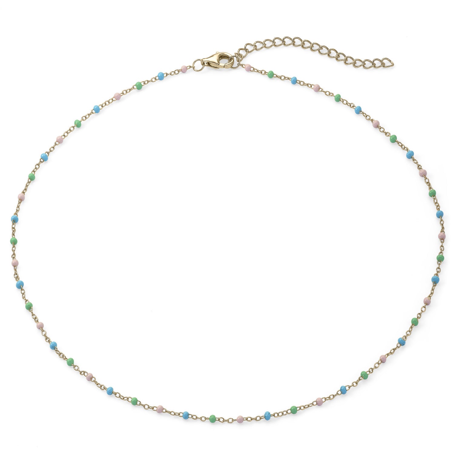 Collares cortos de plata con cadena diseño nature-LINEARGENT