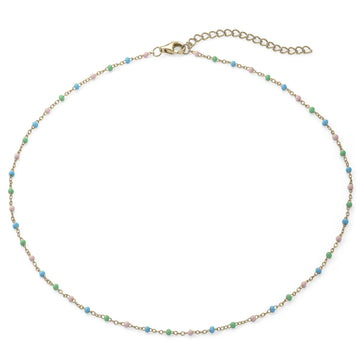 Collares cortos de plata con cadena diseño nature