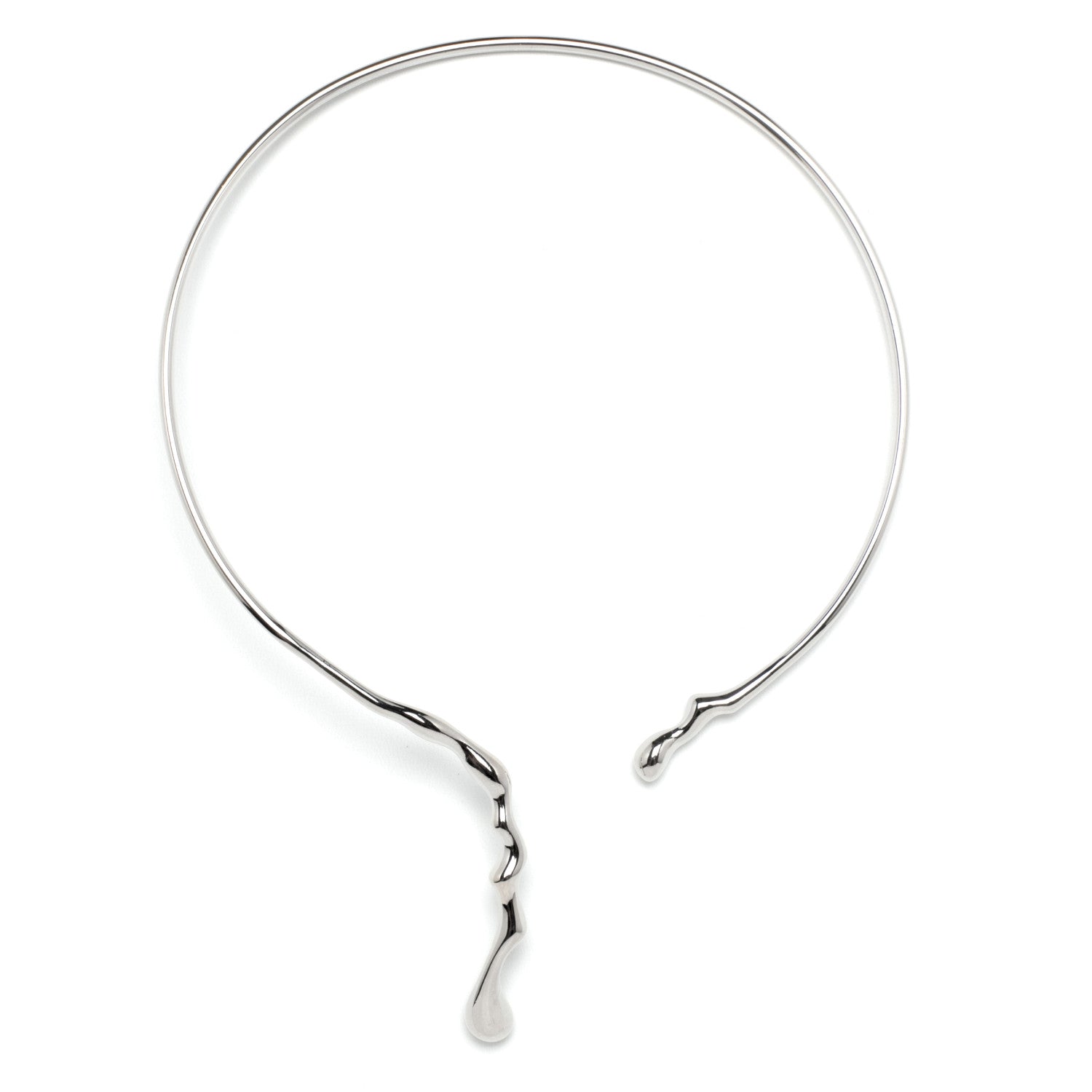 Collares plata originales diseño orgánico y minimalista-LINEARGENT