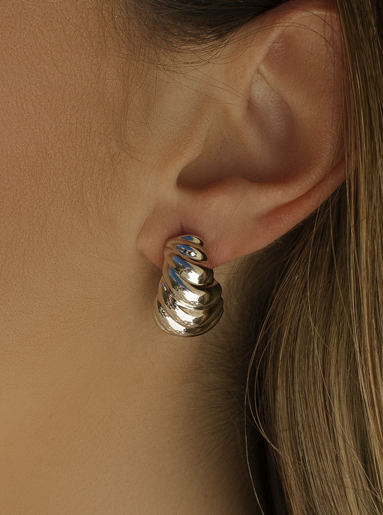 Pendientes originales con un diseño en espiral-LINEARGENT