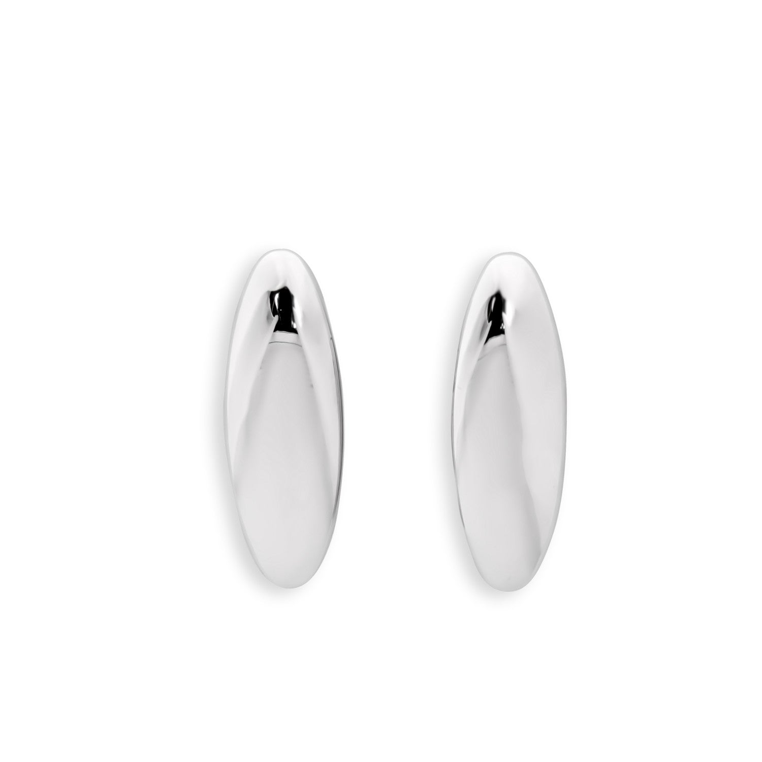 Pendientes originales de diseño minimalista y ovalado