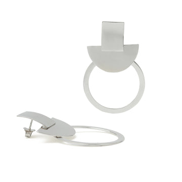 Pendientes originales diseño geométrico circular