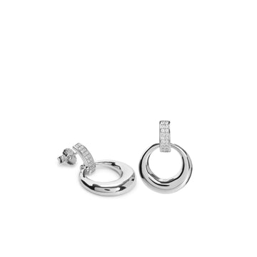 Pendientes originales forma circulo colgante