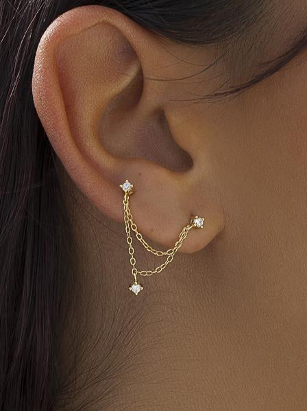 Piercings de plata pack encadenado-LINEARGENT