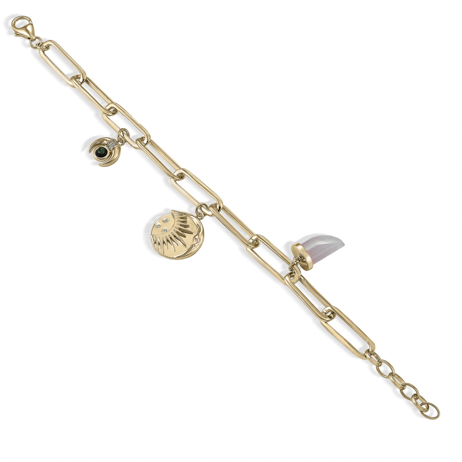 Pulseras con colgantes de plata diseño medalla-LINEARGENT