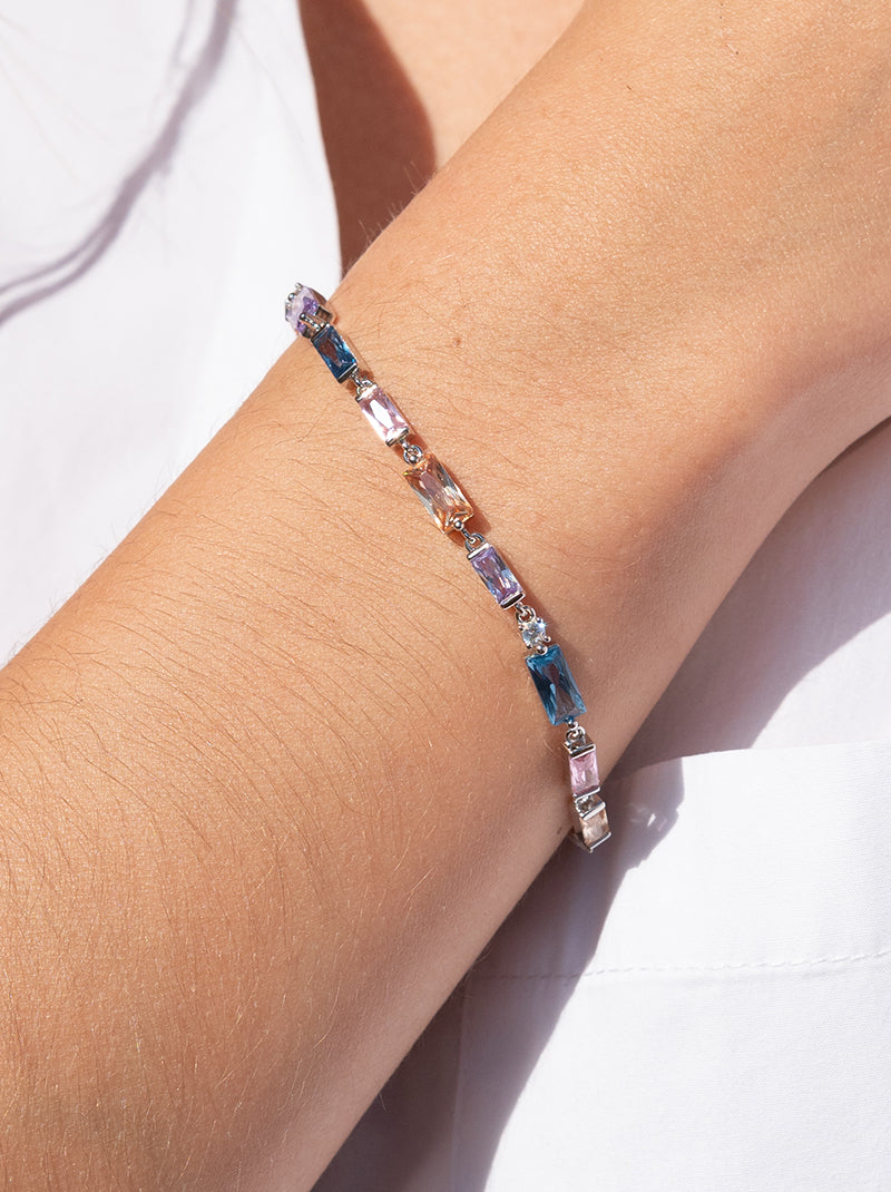 Pulseras con piedras diseño en tonos cálidos-LINEARGENT