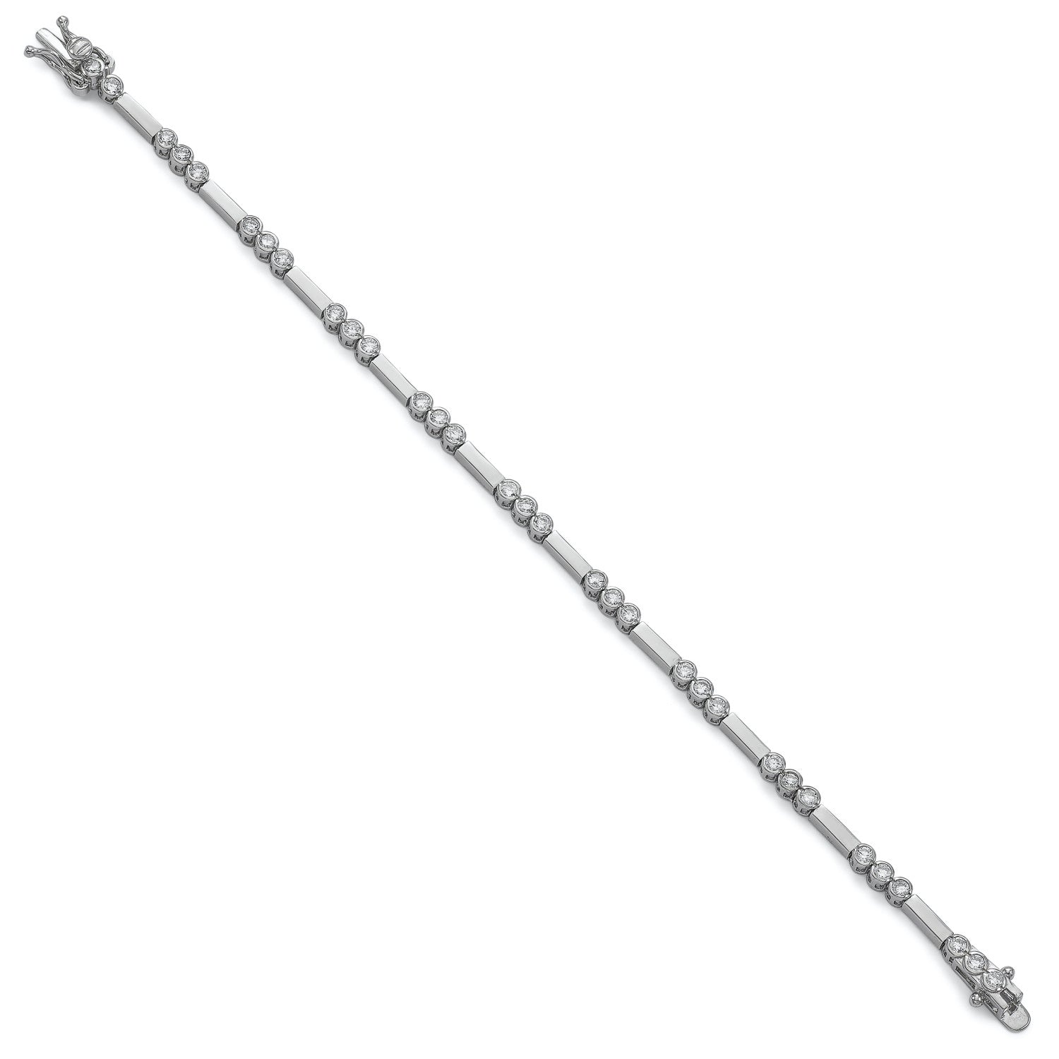 Pulseras finas de plata múltiples motivos de quarzo adamantinos-LINEARGENT