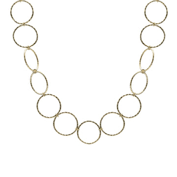 Choker de plata bañada en oro diseño aros estilo boho