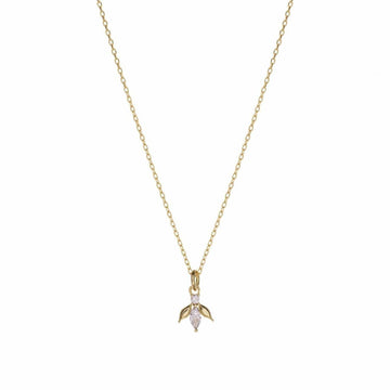 Colgantes pequeños de plata dorado diseño mosca