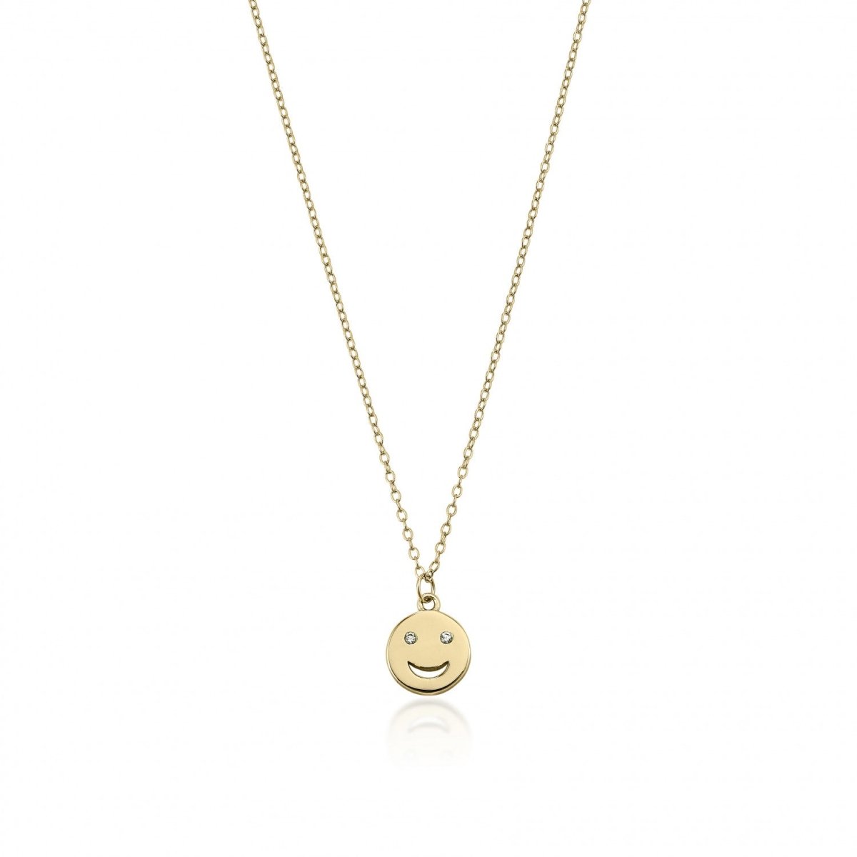 Colgantes pequeños de plata lisa diseño smile-LINEARGENT