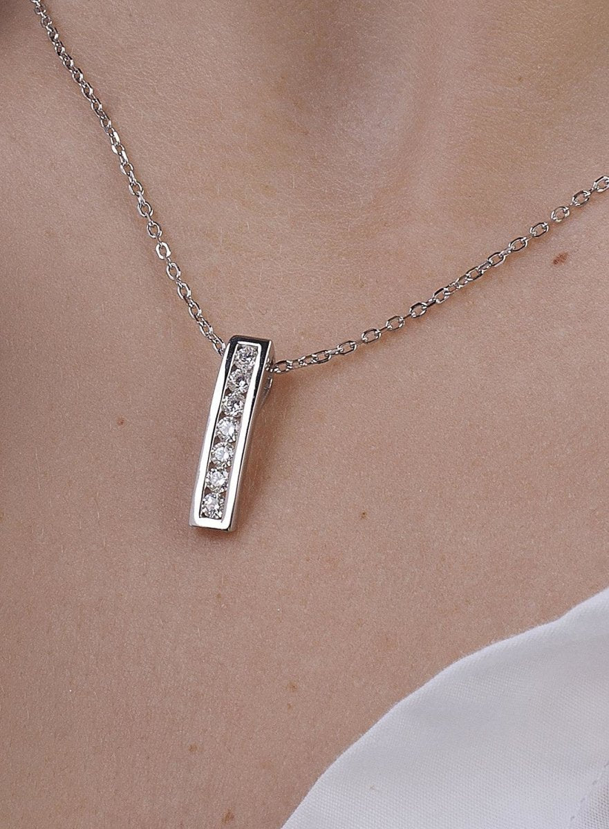 Colgantes pequeños diseño rectangular brillante-LINEARGENT