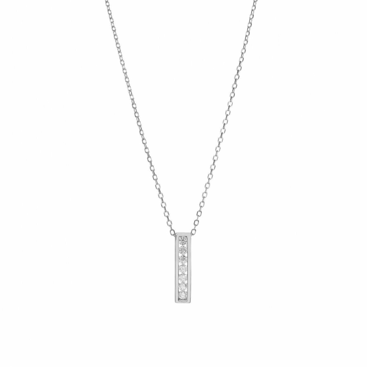 Colgantes pequeños diseño rectangular brillante-LINEARGENT