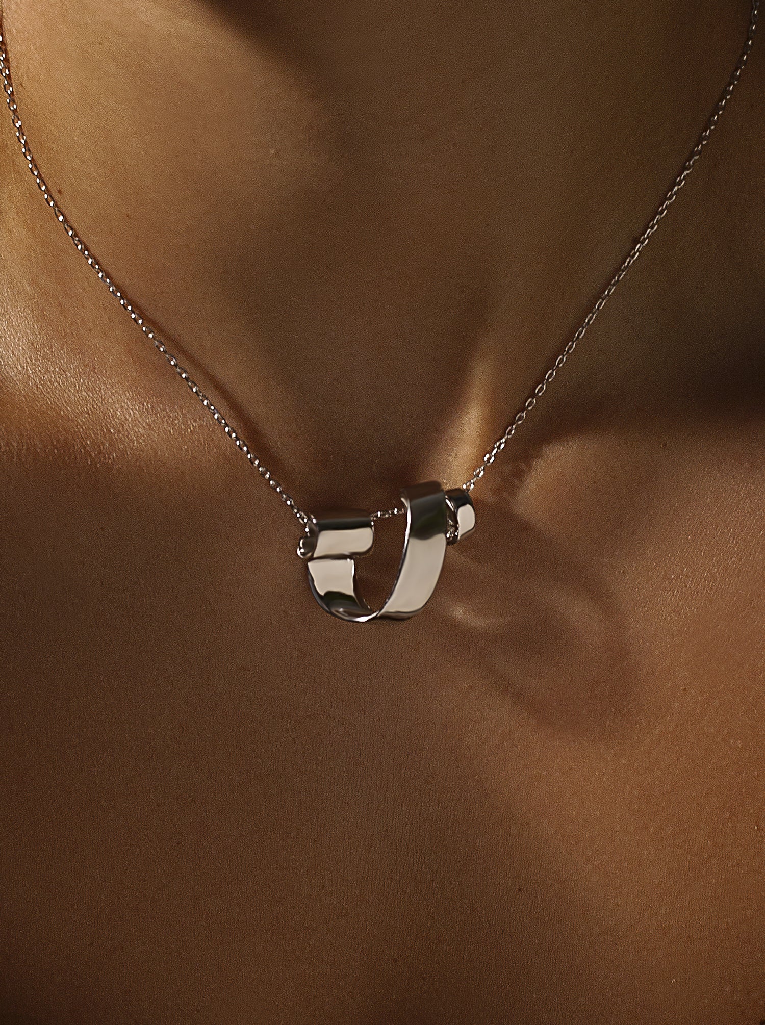 Colgantes plata originales diseño espiral curva-LINEARGENT