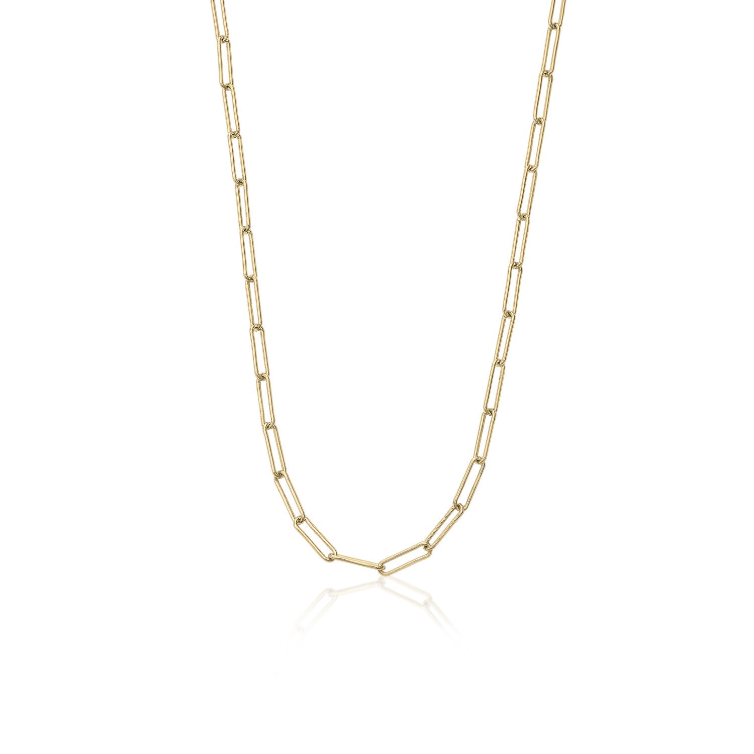 Collar cadena diseño de eslabones rectangulares-LINEARGENT