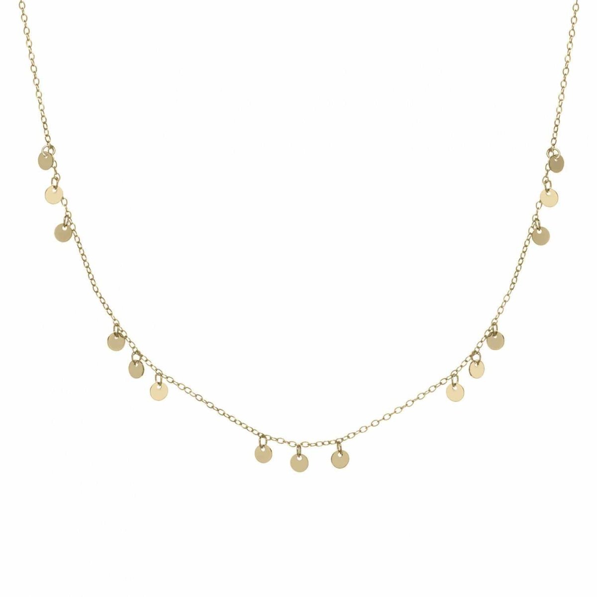 Collares con colgantes plata triple circulo-LINEARGENT