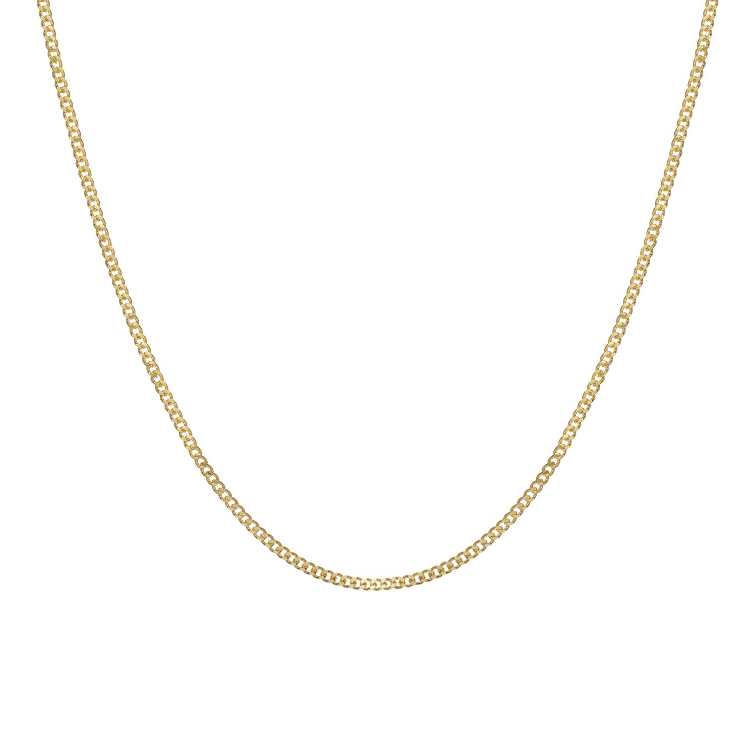 Collares cortos de plata dorado diseño cadena-LINEARGENT