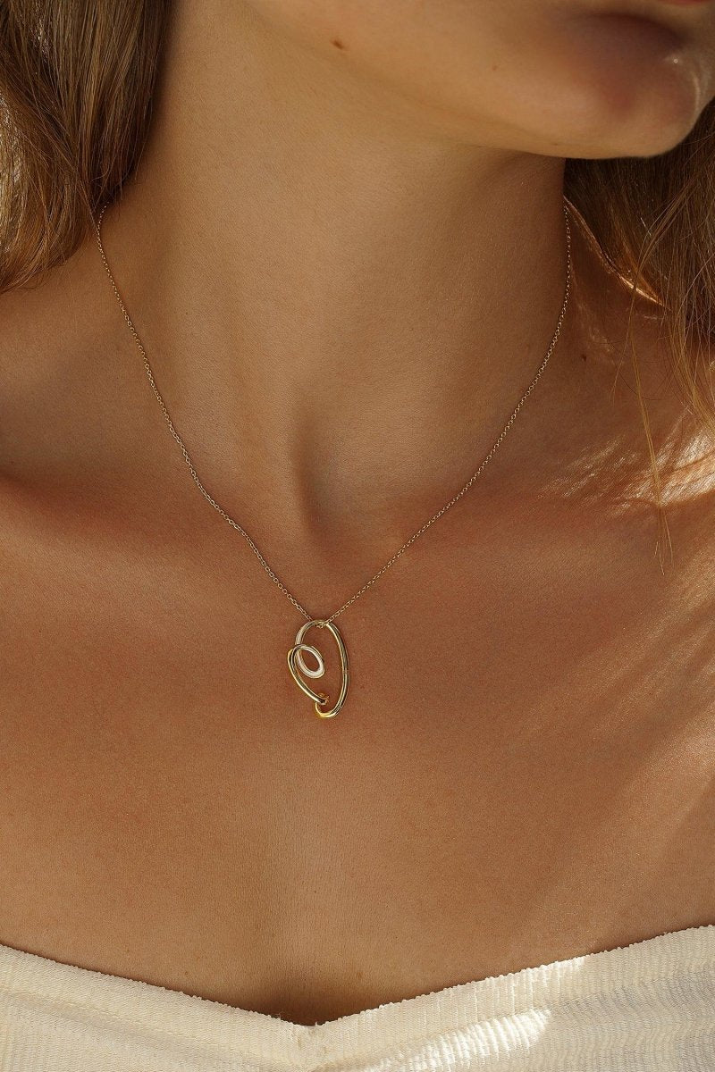 Collares plata originales diseño tirabuzón-LINEARGENT