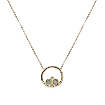 Collares plata originales estilo circular con gemas