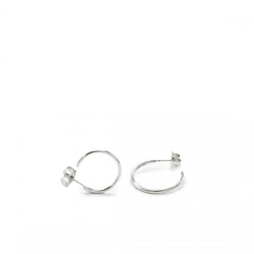 Pendientes aro de plata pequeños diseño fino y elegante