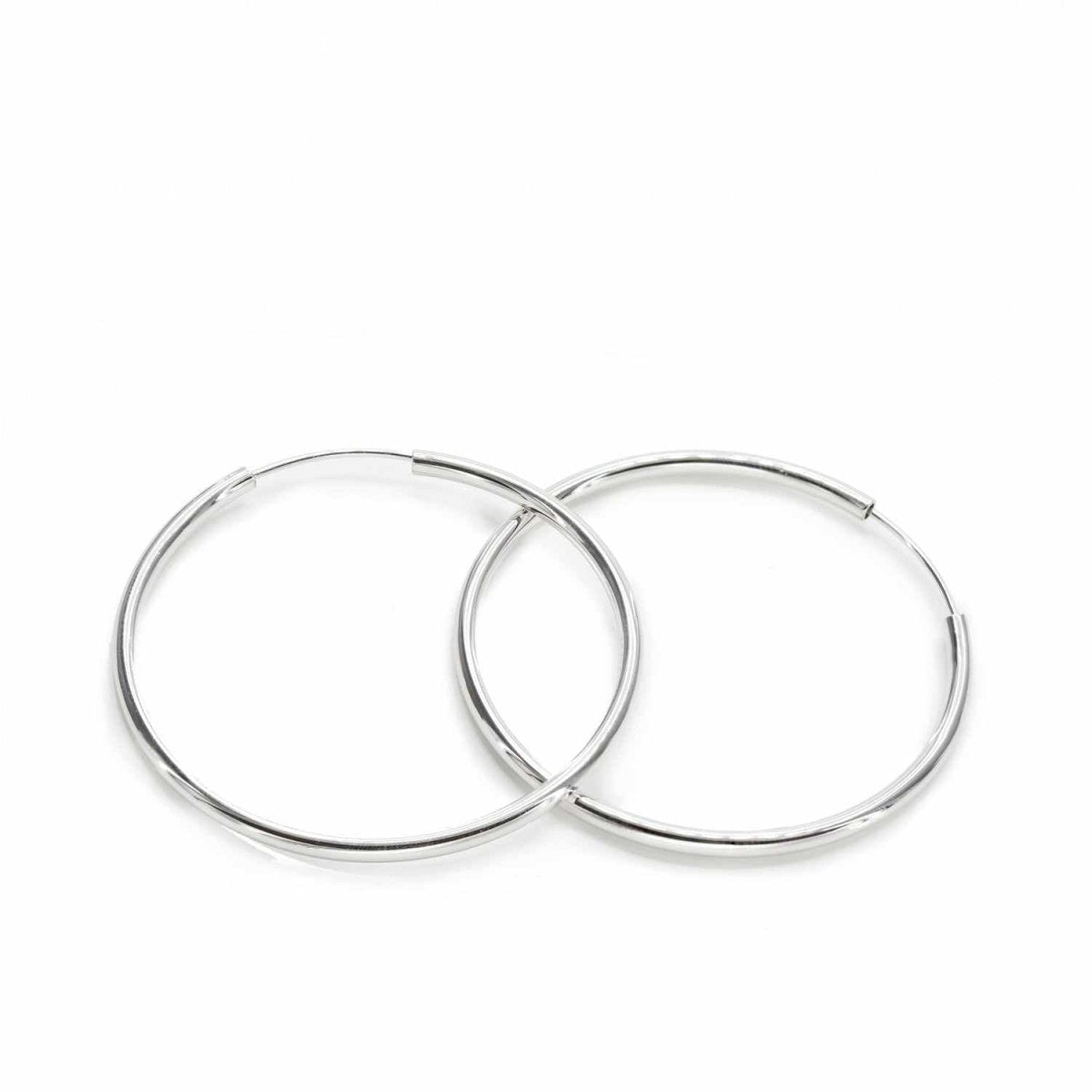 earrings hoops Large design thick with concealed LINEARGENT