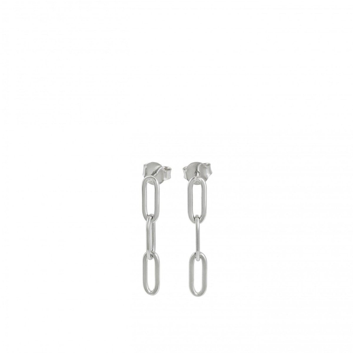 Pendientes originales de plata diseño de triple anilla-LINEARGENT