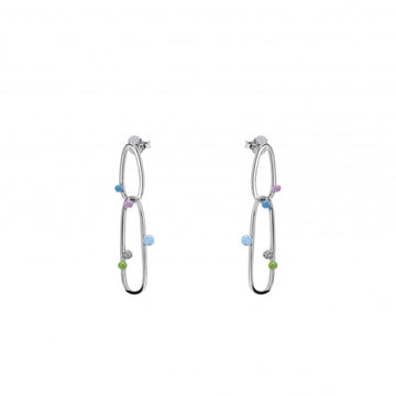 Pendientes originales pieza colgante con esmalte