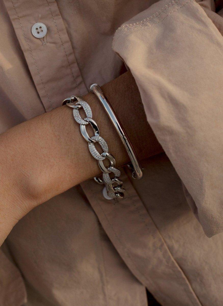 bracelet Smooth Silver bracelet design LINEARGENT