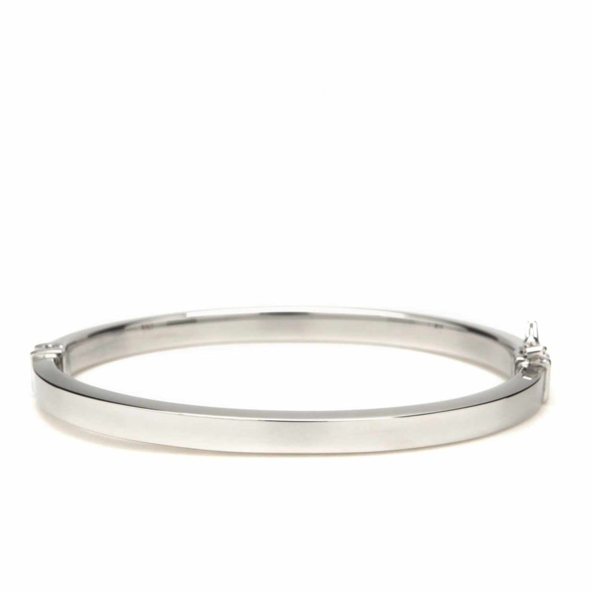 Pulsera esclava de plata lisa diseño fino-LINEARGENT