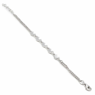 Pulsera infantil de plata diseño de lunas