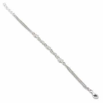 Pulsera infantil de plata diseño estrella y lunas