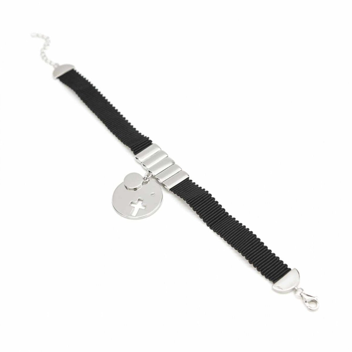 Pulseras con colgantes diseño de medalla y nylon-LINEARGENT