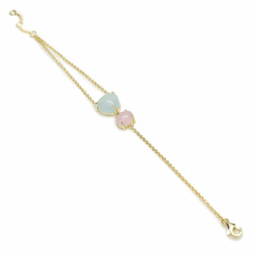 Pulseras con piedras de plata diseño bubble tonos pastel