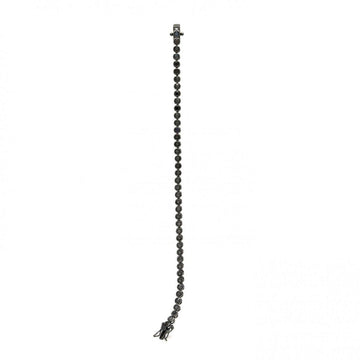 Pulseras riviere con circonitas negras en círculos