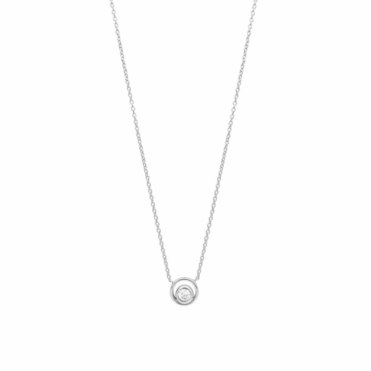 Collar · Colgantes pequeños de plata motivo circular