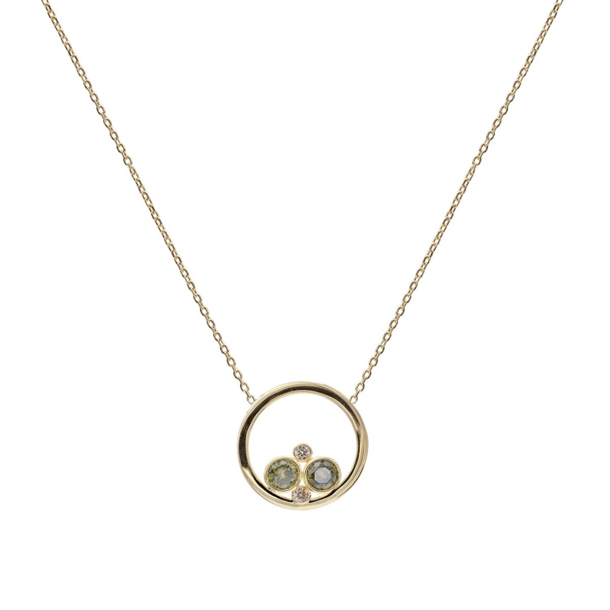 Collar · Collares plata originales estilo circular con gemas