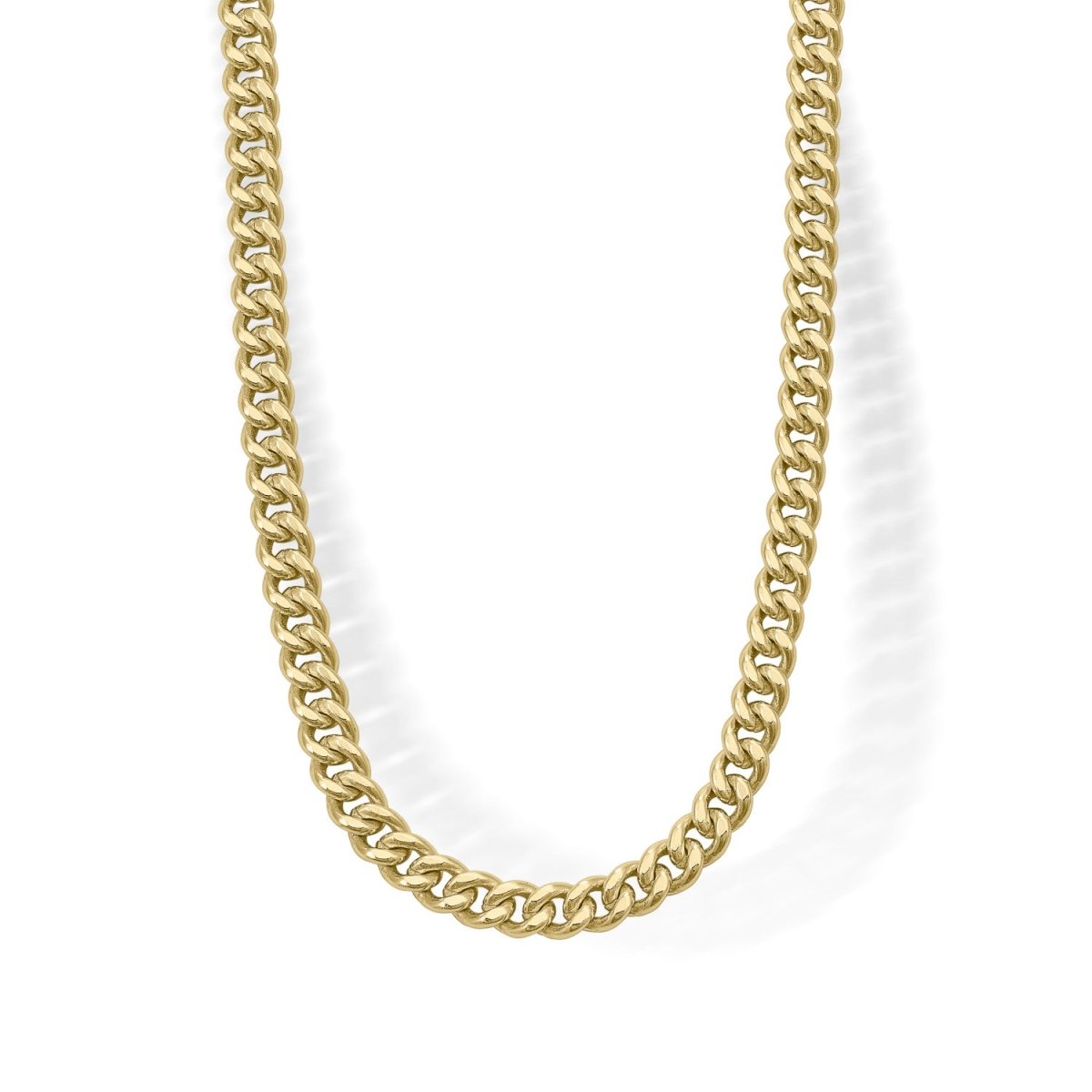 Collar · Collar cadena estilo gruesa con eslabones bañada en oro