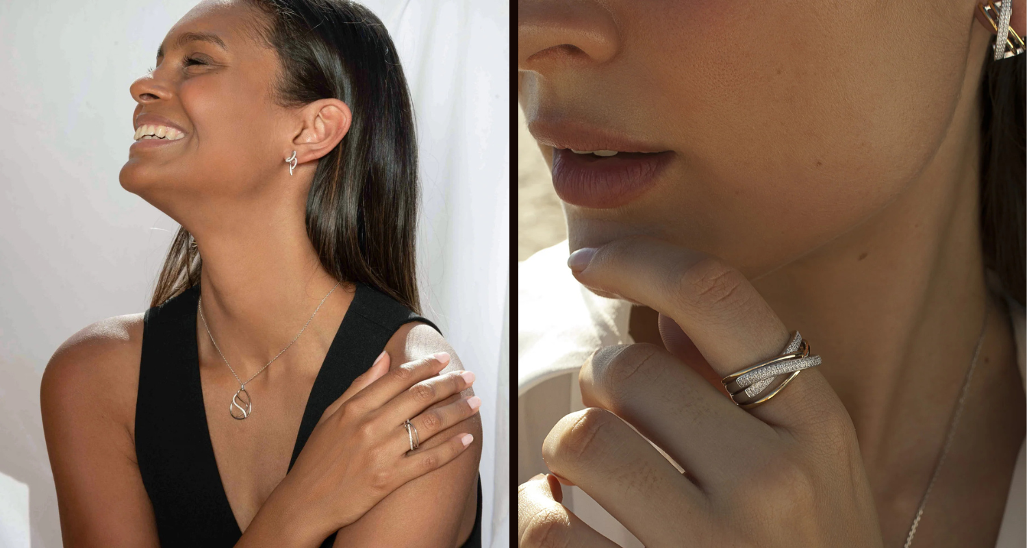 Cómo llevar anillos entrelazados en looks del día a día y de fiesta