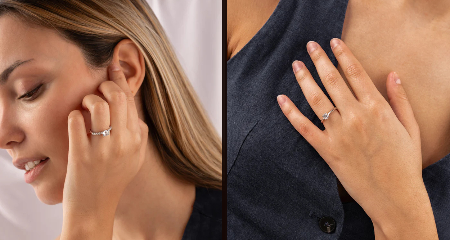 Cómo combinar un anillo solitario con otras joyas sin restarle protagonismo