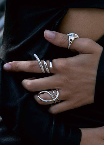 Anillos Liso de Plata