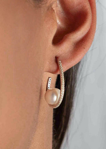 Joyas con perla y circonitas