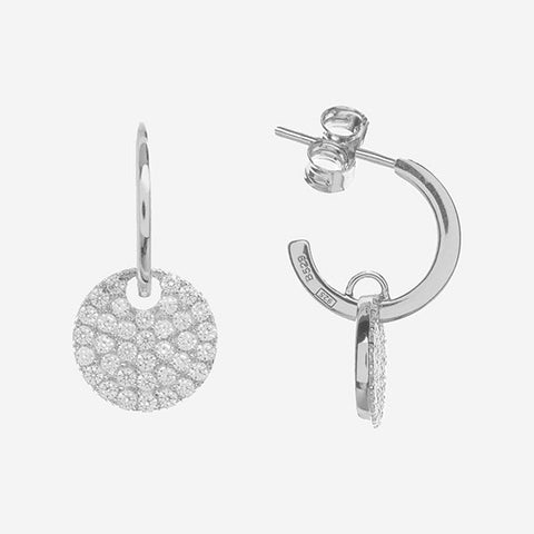 Boucles d'oreilles avec pendentifs-LINEARGENT