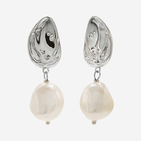 Earrings with Pearls - LINEARGENT