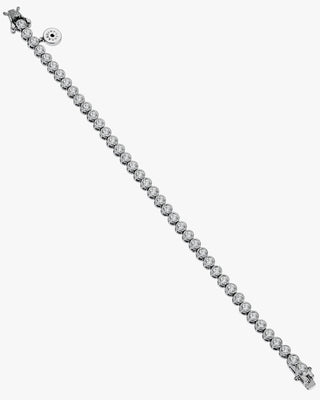 Bracelets rivière en argent avec zircon cubique rond